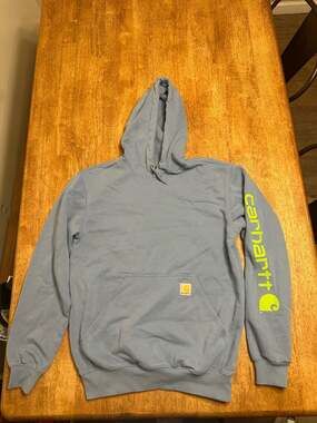 Carhartt K288 HDO Loose Fit Midweight Sleeve Logo Hoodie Hydrangea